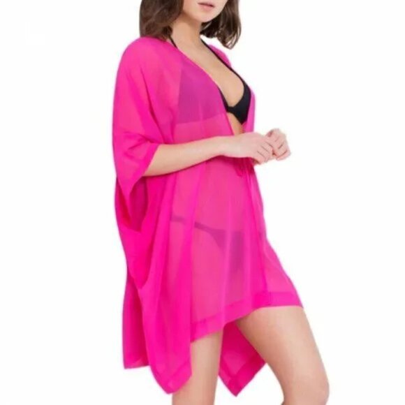 NWT L'Agent by Agent Provocateur Rosana Swim Beach Coverup Pink One Size - Picture 5 of 15
